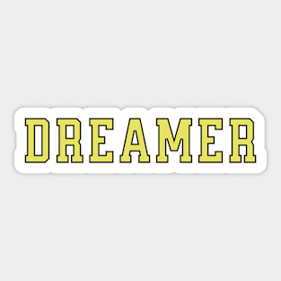 Dreamer University Text Sticker